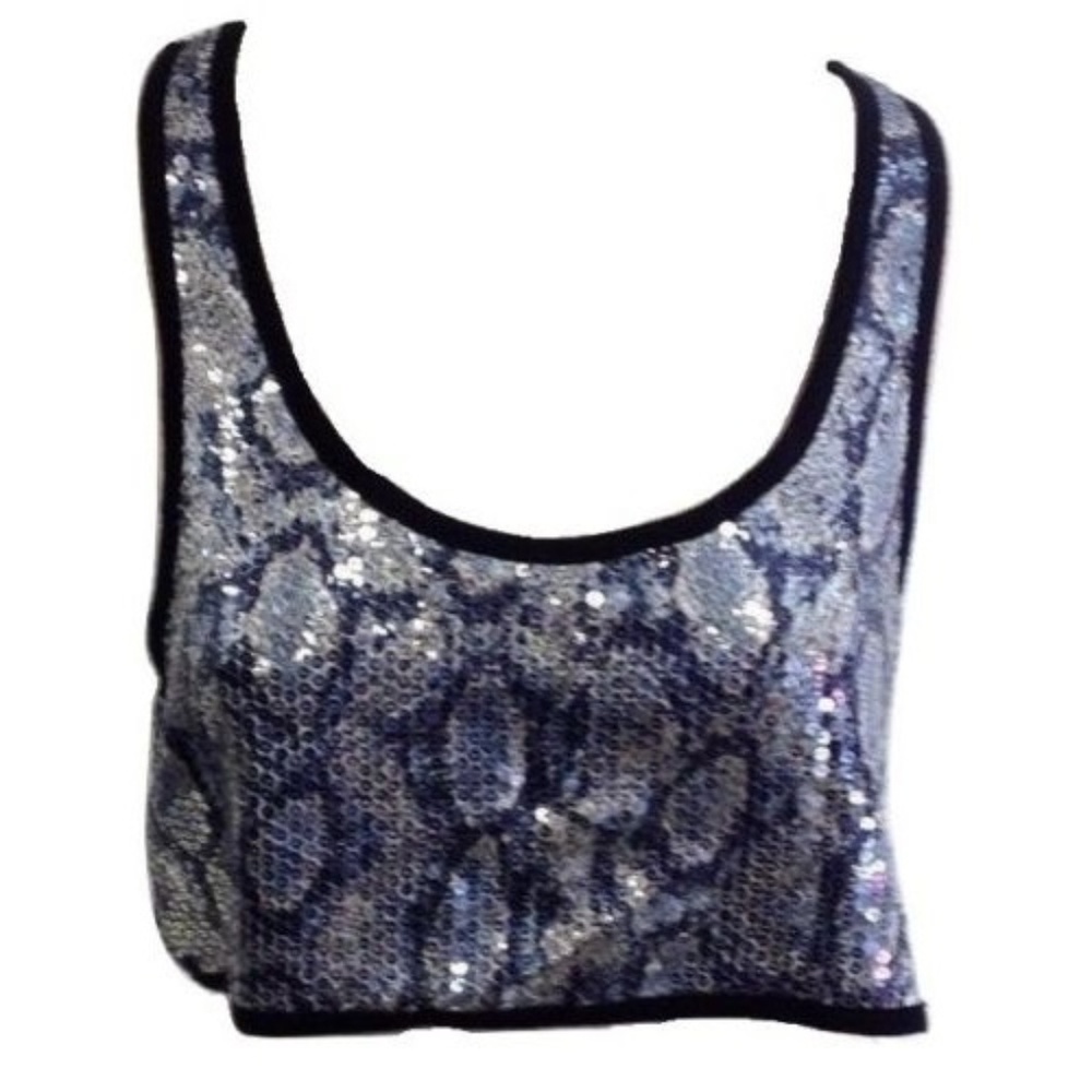 😀 3 for $20 NWT Womens Size XS S Medium Millau Snake Skin Sequin Tank Top NEW